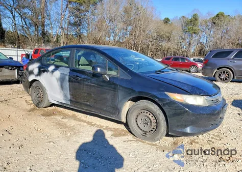 2012 Honda Civic Lx from USA, damaged, VIN 2HGFB2F56CH312862